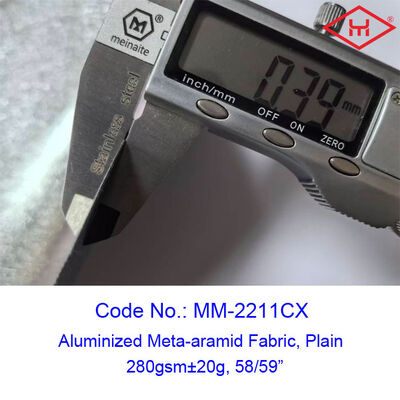 Water Repellent Meta-aramid Fabric 280 Grams Per Square Meter Flame Resistant Durable Textile For Protective Equipment