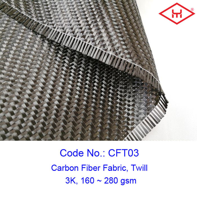 Kozmetik için popüler sıkma dokuma 3K Twill Karbon Fiber Kumaş
