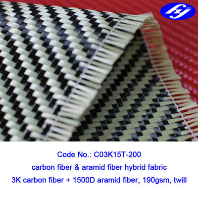 2x2 Dimi Karbon Aramid Kumaş Dokuma Sarı Kevlar Hibrid Para Aramid Kumaş