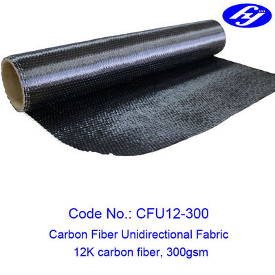 Yapı Güçlendirme için 12K 300GSM Karbon Fiber Kumaş / Tek Yönlü Karbon Fiber
